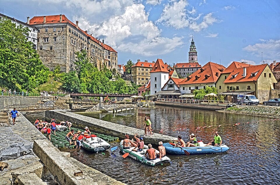 The Vltava Bend (Moldau), Český Krumlov