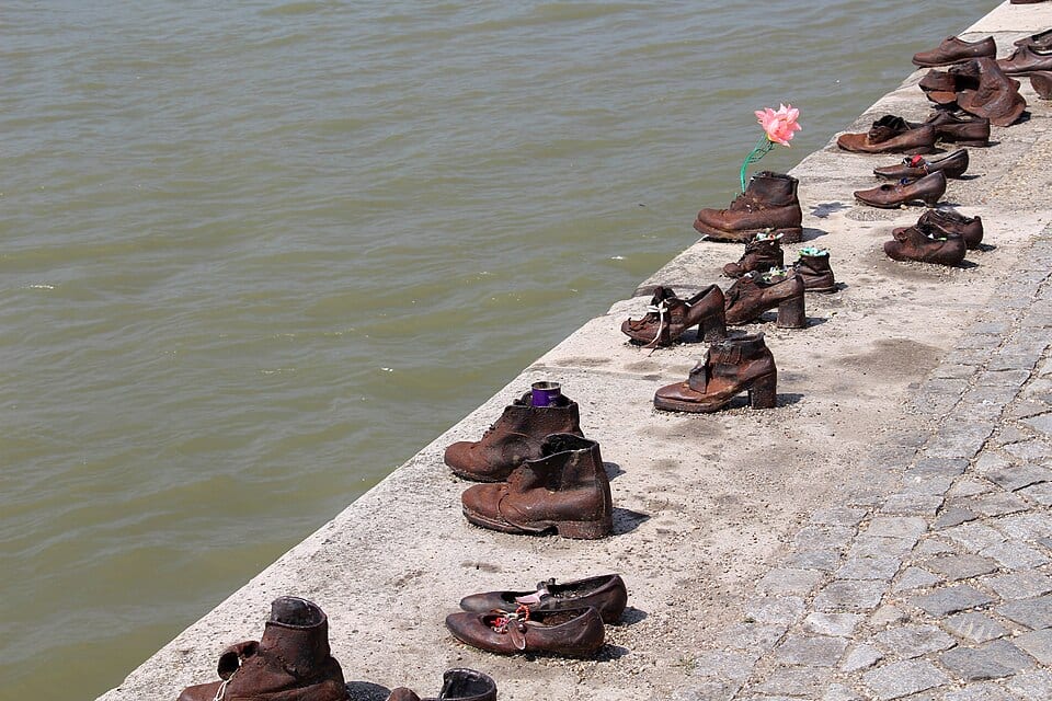Schuhe am Donauufer, Budapest